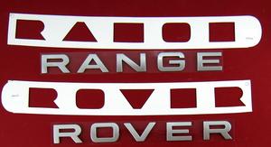 Range Rover P38 Titanium SILVER Bonnet Lettering ( Curved ) Preview